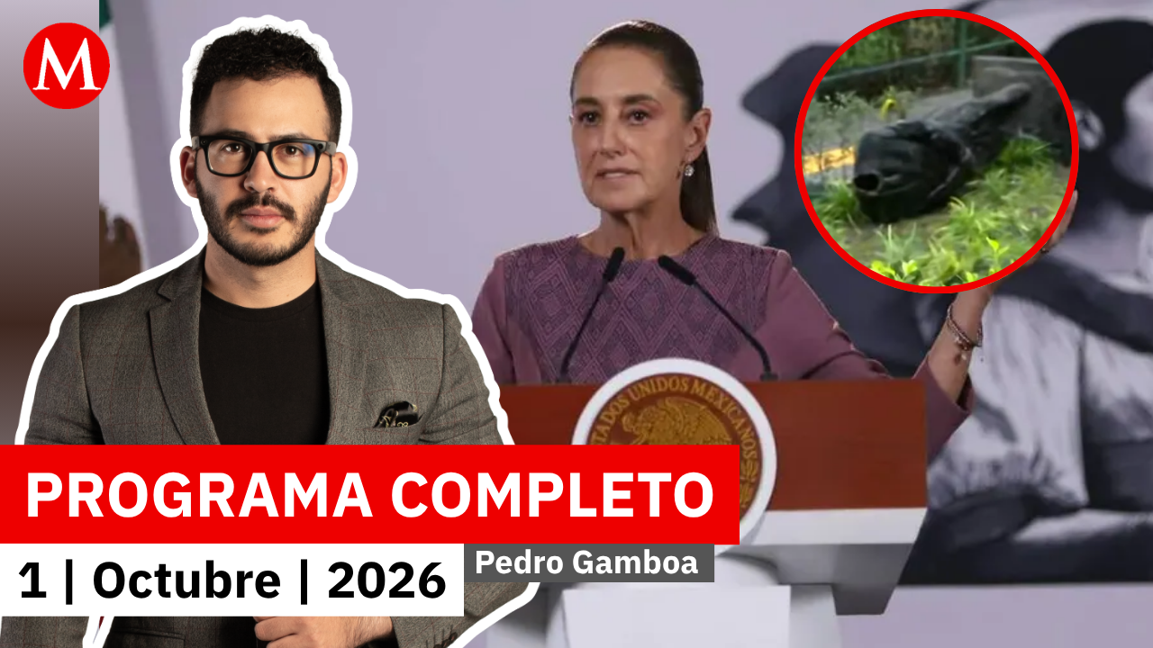 Sheinbaum condena decapitación de estatua de Felipe Calderón | Pedro Gamboa, 1 de octubre de 2026