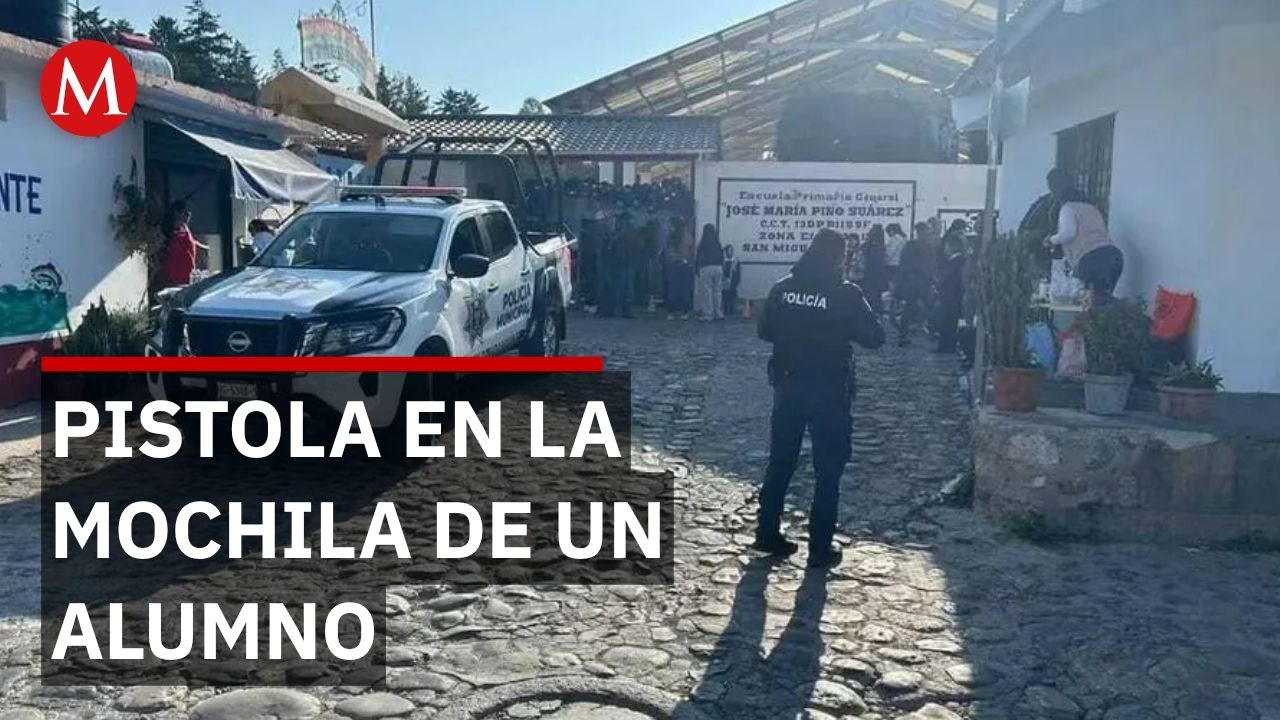 Arma localizada en secundaria de Hidalgo genera alerta entre padres de familia