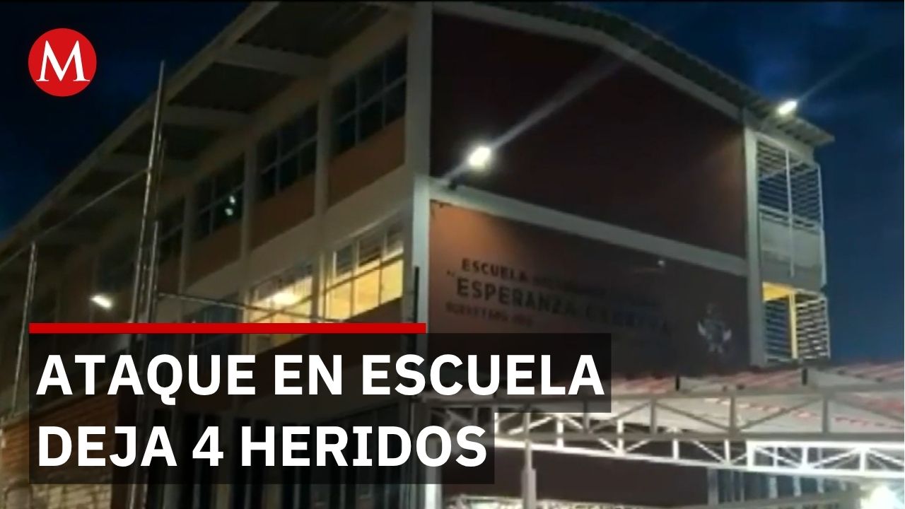 Ataque con cuchillo en secundaria Esperanza Cabrera deja 4 hospitalizados en Querétaro
