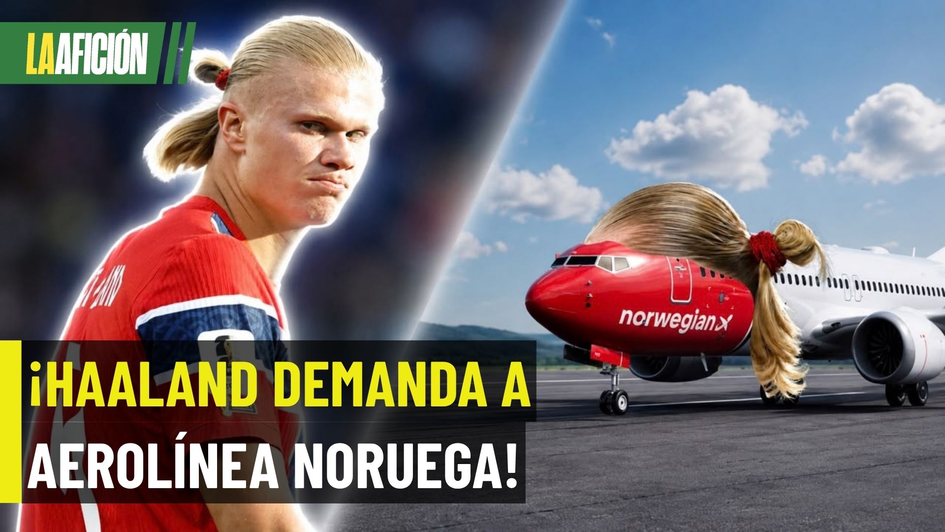 ¡La coleta de Haaland llegó a los tribunales! El delantero demandó a una aerolínea