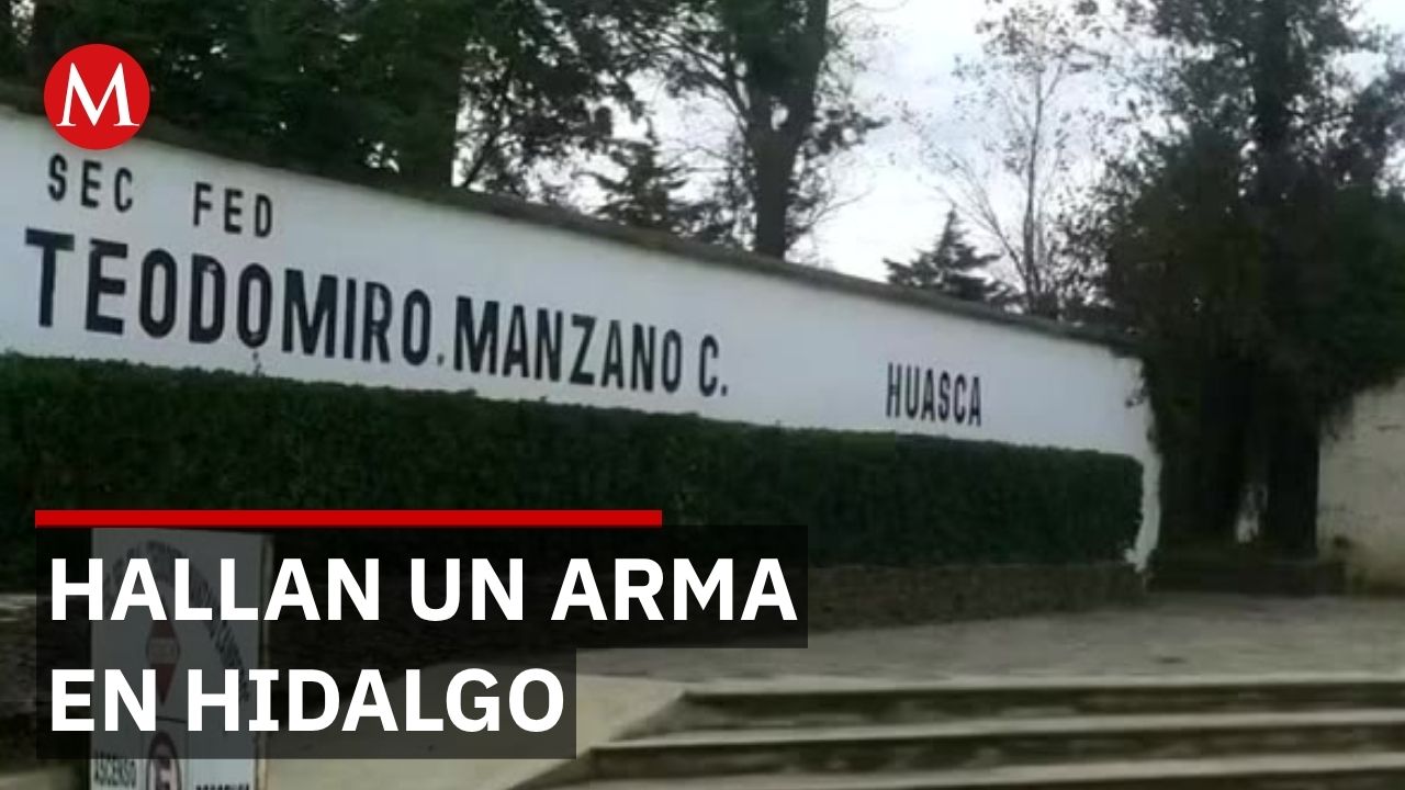 Hallazgo de pistola en secundaria de Hidalgo genera preocupación entre padres