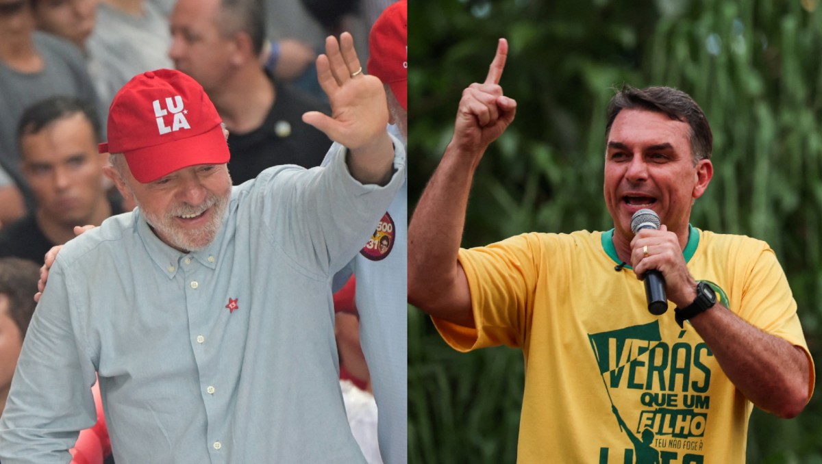 Lula da Silva y Flávio Bolsonaro lideran la contienda presidencial, superando a diez candidatos | Foto: Reuters