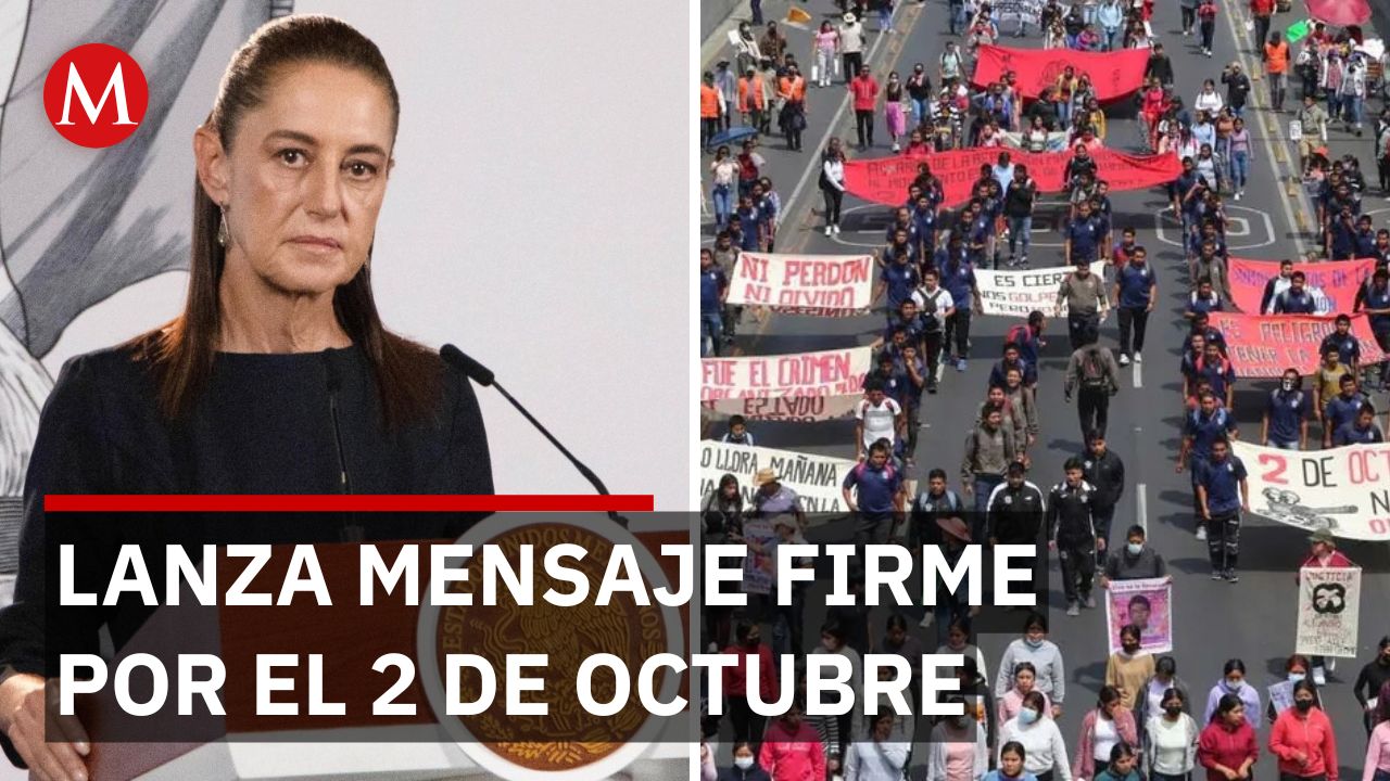 “Nunca más una represión”: Sheinbaum condena la matanza del 2 de octubre