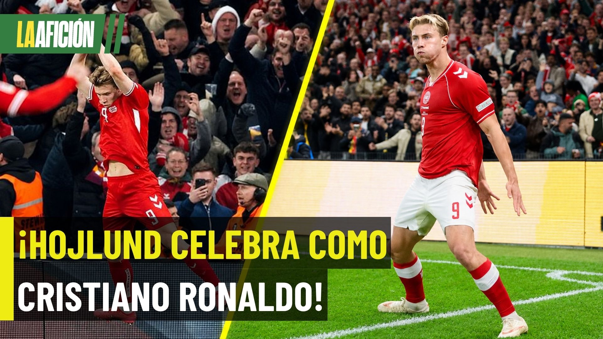 ¡Rival de Portugal apoya a Cristiano! Rasmus Hojlund celebra su gol como CR7