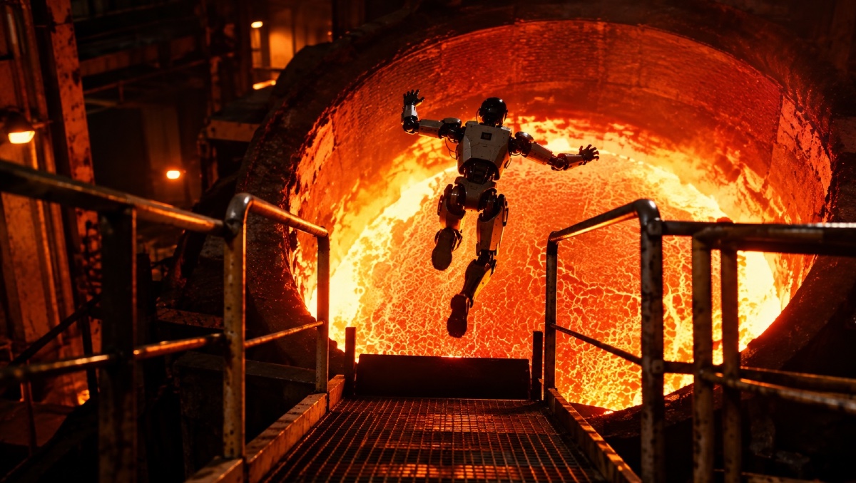 ¡Como en Terminator! Robots con IA se lanzan a un horno de acero para ser destruidos | VIDEO
