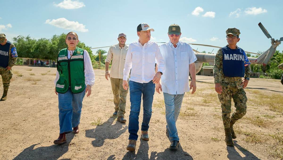 Alfonso Durazo supervisa las acciones de atención y recuperación en Sonora tras las lluvias. | Especial