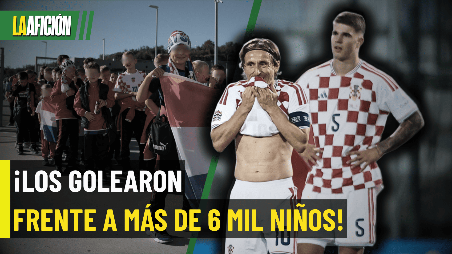 ¡INSÓLITO! Croacia llenó su estadio con NIÑOS y sufrió una GOLEADA HISTÓRICA