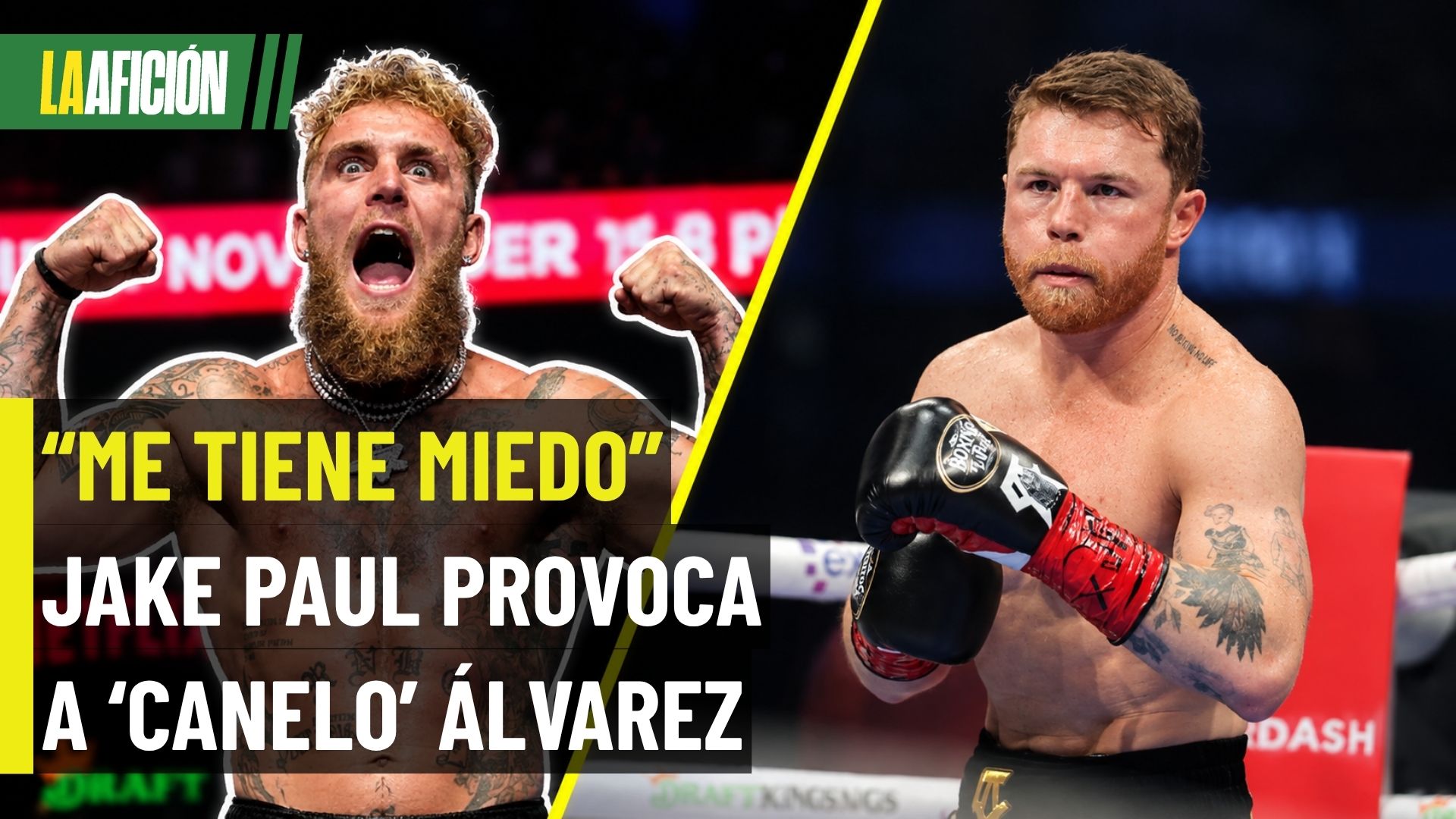 Jake Paul provoca al 'Canelo' Álvarez y asegura que le tiene miedo