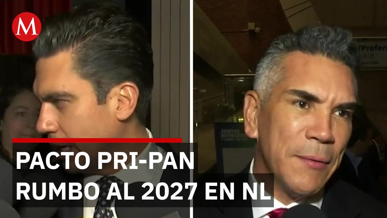 PAN y PRI construyen alianza en Nuevo León con Alejandro Moreno y Jorge Romero al frente