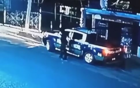 Patrulla de seguridad pública se vio involucrada en un accidente en Tulancingo. (Cortesía)