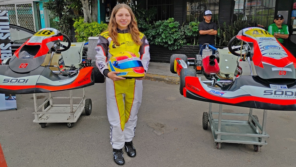Piloto poblana de 16 años conquista pase al Mundial de Kartismo 2026