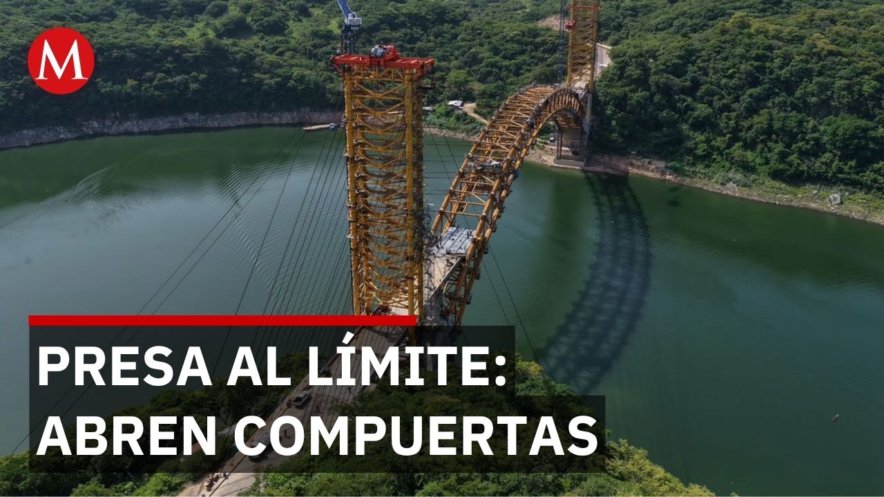 Presa San José abre compuertas al alcanzar 95% de capacidad en San Luis Potosí