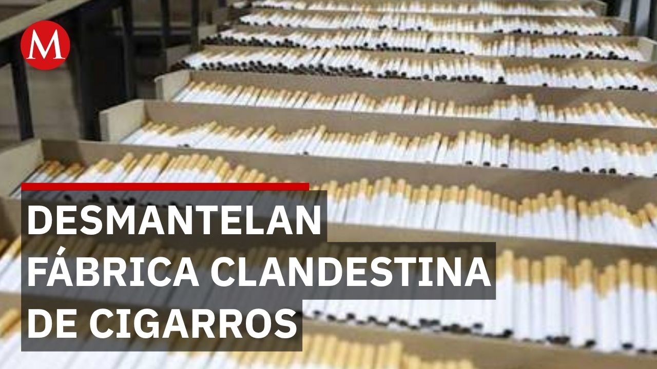 Aseguran fábrica clandestina de cigarros falsificados en Huixquilucan, Estado de México