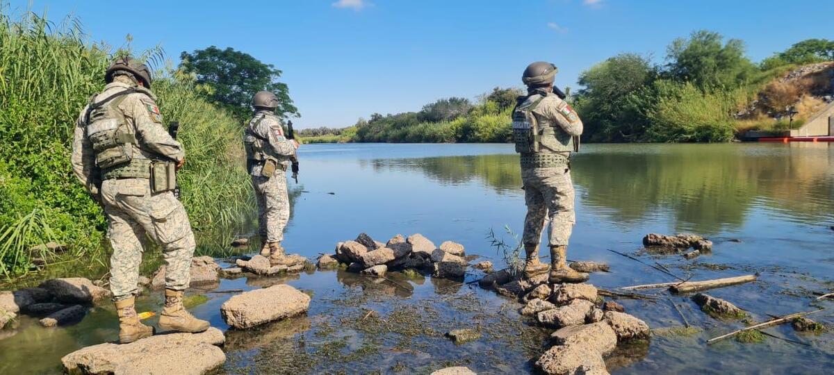 Elementos del Ejército y Guardia Nacional llevaron a cabo operaciones en la frontera de Tamaulipas. | Foto: Especial