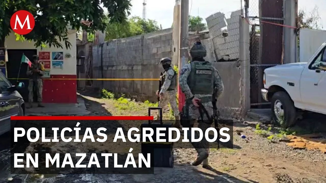 Policías agredidos en accesos del aeropuerto de Mazatlán; operaciones continúan
