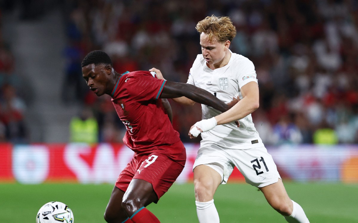 Portugal vs Noruega en partido de la UEFA Nations League 2026 (Reuters)