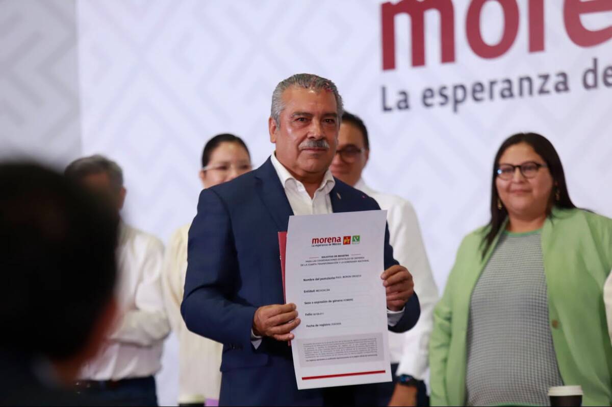 Raúl Morón Orozco compitió con Carlos Torres Piña por la coordinación estatal de Morena en Michoacán. | Foto: Juan Carlos Bautista