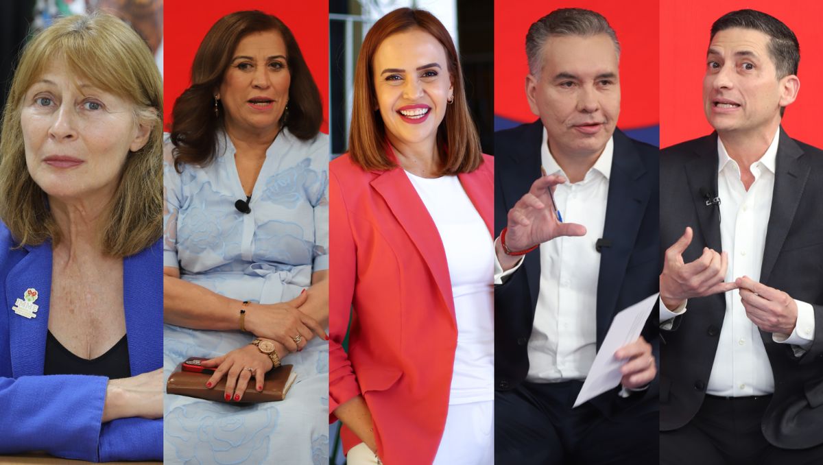 Los aspirantes estuvieron presentes el lunes pasado con la dirigencia nacional de Morena en la revelación de la elegida | Roberto Alanís y Jorge López