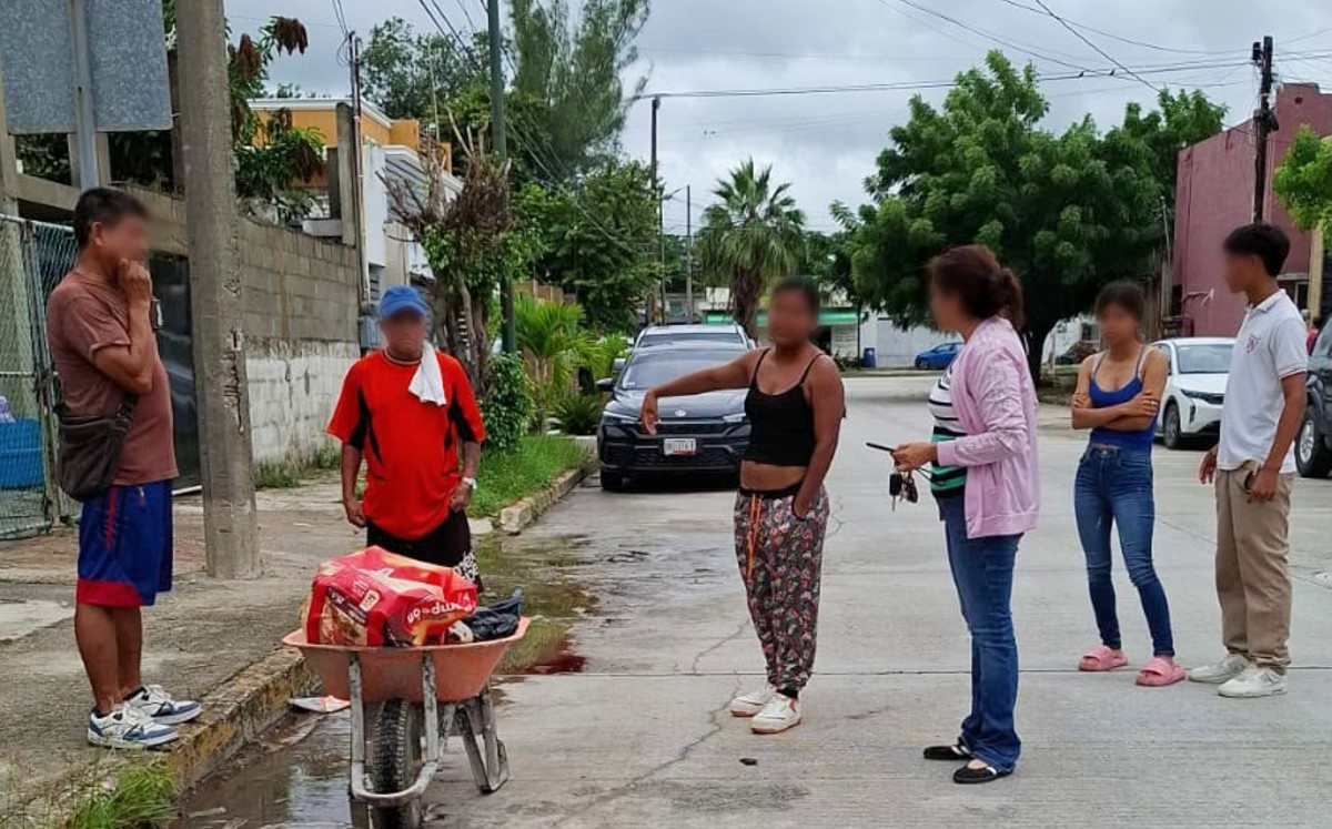 Autoridades de Protección Animal de Tampico acudieron al lugar donde Konan perdió la vida tras ser atacado con un cuchillo.
