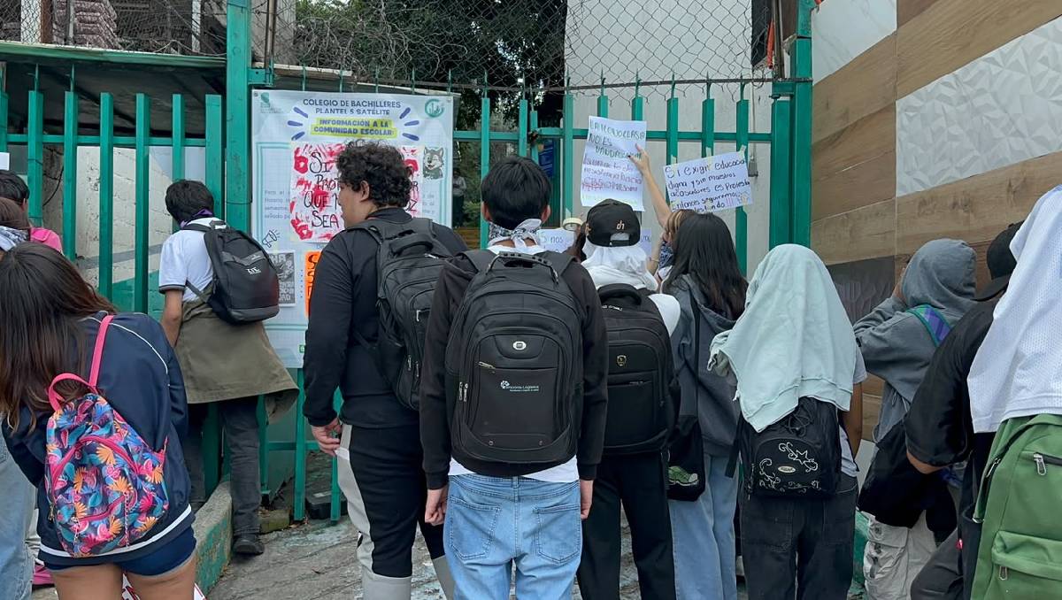 Las clases en el Bachilleres 5 se mantendrán suspendidas hasta el martes en el turno matutino. | Foto: Juan Camacho