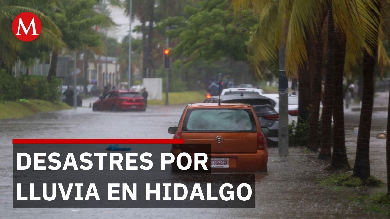 Hidalgo bajo alerta roja por lluvias; autoridades buscan a persona desaparecida