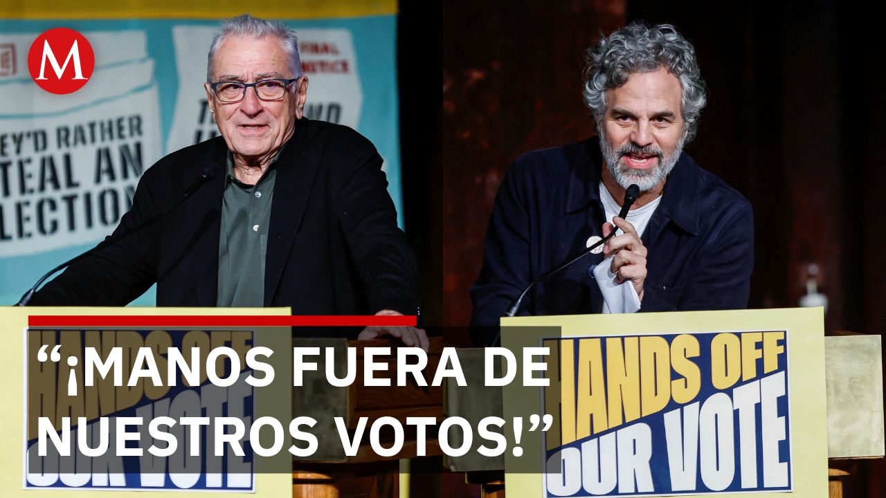 Robert De Niro y Mark Ruffalo acusan a Trump de intentar quitar su voto