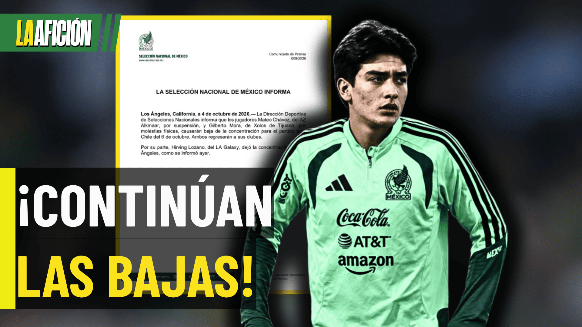 ¡SE VACÍA EL TRI! Gilberto Mora se suma a las bajas para enfrentar a Chile