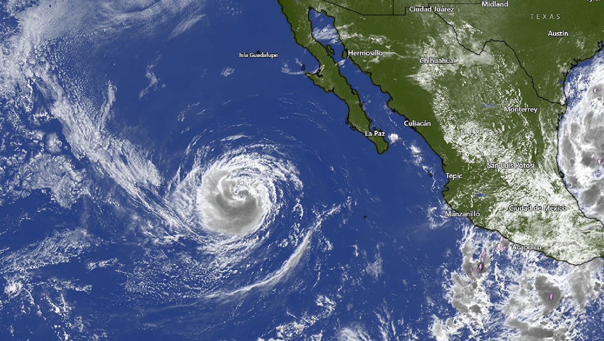 Actualmente, 'Rachel' está lejos de México. | Foto: Captura Windy