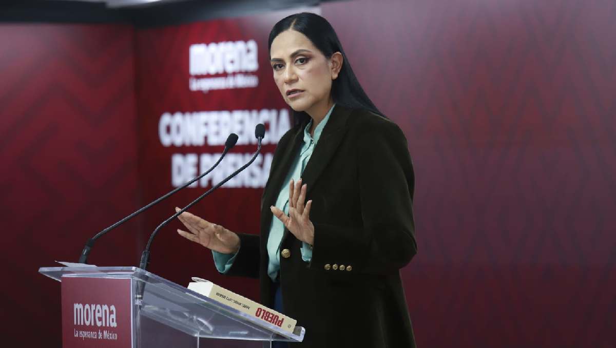 Ariadna Montiel reconoce la 'Operación Enjambre' que ha detenido a políticos ligados a delitos. Foto: Juan Carlos Bautista