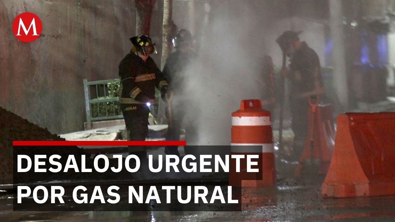 Autoridades acordonan e investigan fuga de gas natural en Toluca