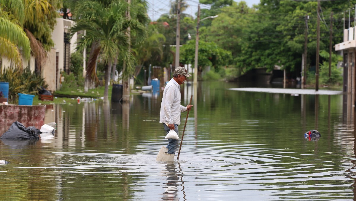 Ciudad Madero se inunda luego de las las recientes lluvias. (Yazmín Sánchez)