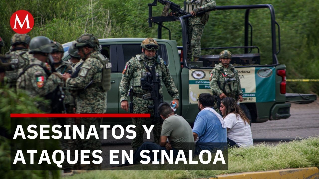 Jornada violenta en Sinaloa deja 4 asesinados y varios ataques armados