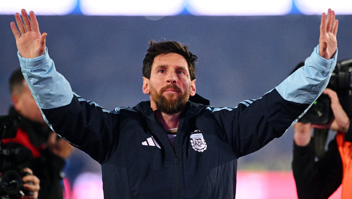 Lionel Messi en su despedida de la Selección de Argentina (Reuters)
