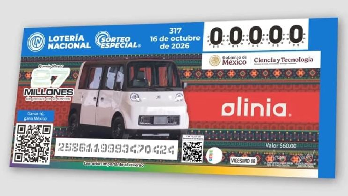 Lotería Nacional presenta el Sorteo Especial 137 dedicado al vehículo eléctrico Olinia | Especial
