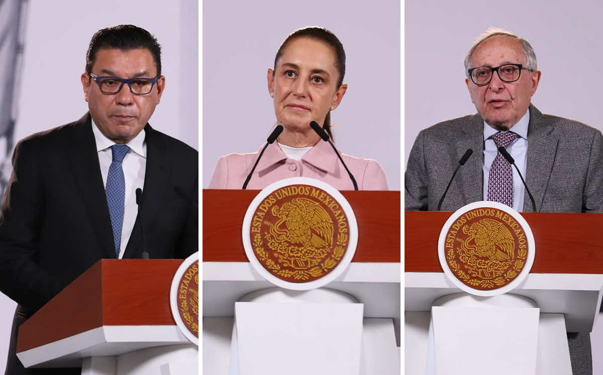 La Mañanera de Sheinbaum 6 de octubre en Palacio Nacional. | Octavio Hoyos