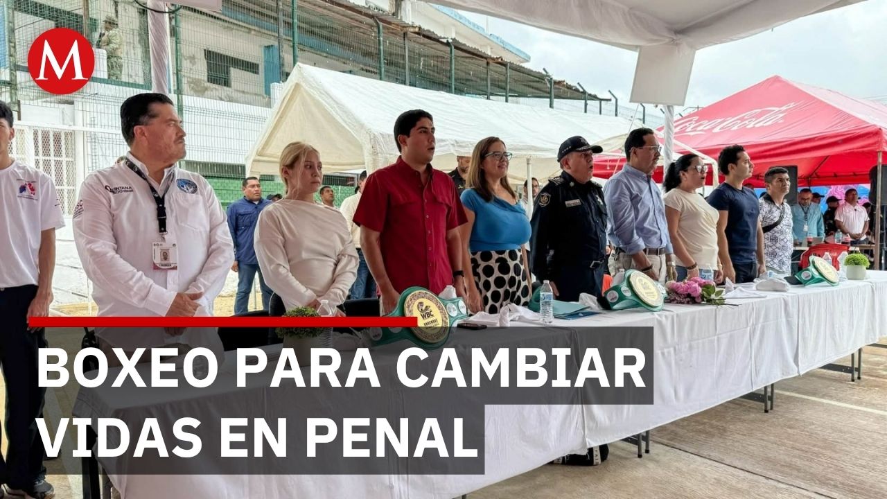 Programa de boxeo en penal de Cancún impulsa la reinserción social