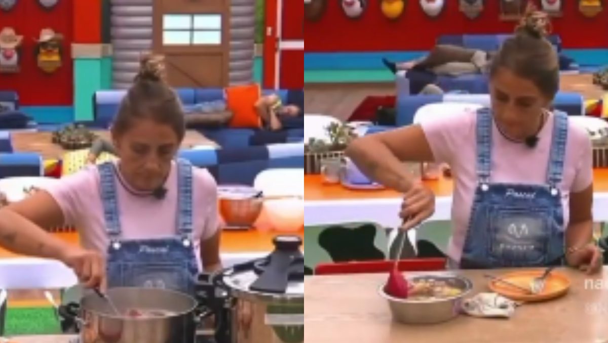 Redes acusan a Azalia por usar la misma cuchara para cocinar y darle de comer a 'Tlacoyo', el perrito de la Granja VIP | Redes sociales