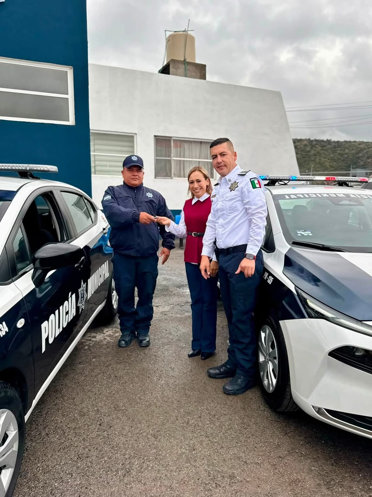 Tepeji del Río refuerza a su policía con cinco patrullas y drones. (Cortesía: Ayuntamiento de Tepeji)