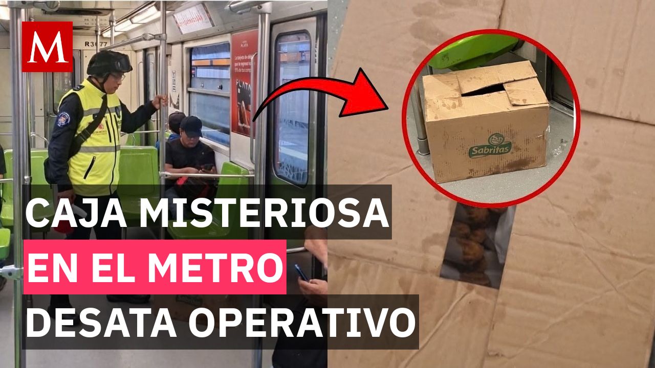 ¿Amenaza o cena gratis? Movilizan a policías del Metro por misteriosa caja abandonada