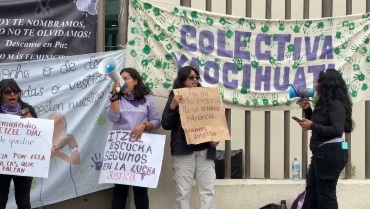 A un año del feminicidio de Itzel Díaz, familiares y amigos denuncian que el caso sigue sin justicia en Edomex. | Foto: Zuleyma García
