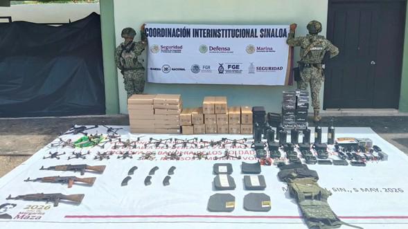 Lo decomisado fue puesto a disposición de la Fiscalía General de la República en Mazatlán. | Especial
