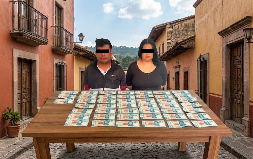 Intentaron pagar con billetes presuntamnete falsos y terminaron detenidos. (Imagen generada con IA)