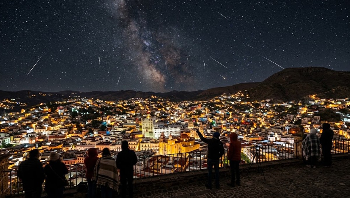 Lluvia de estrellas Dracónidas en Guanajuato | Generada con IA