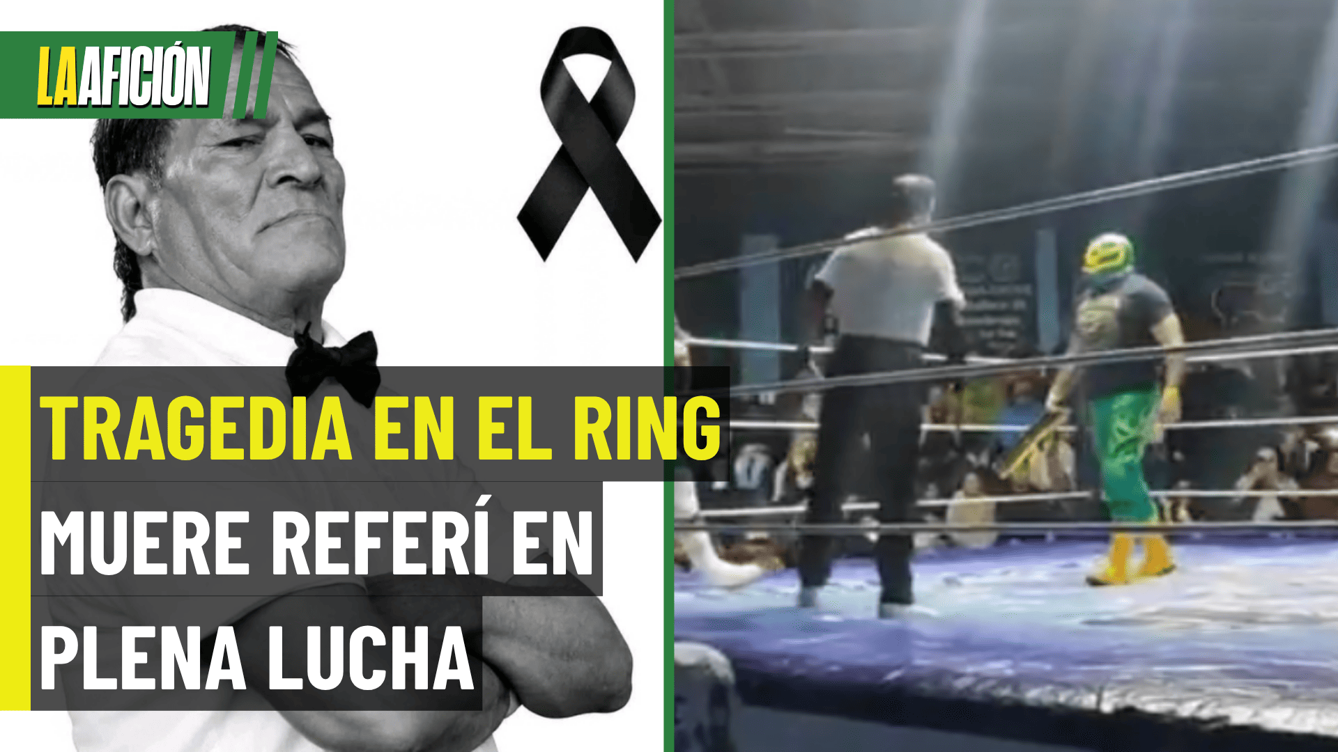 ¡Luto en la lucha libre! Réferi 'El Búho' muere durante función de lucha libre