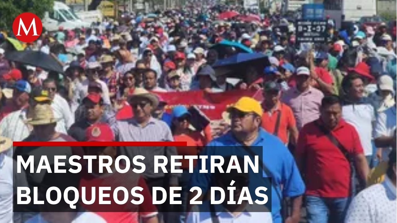Maestros indígenas levantan paro en Oaxaca tras 2 días de bloqueos