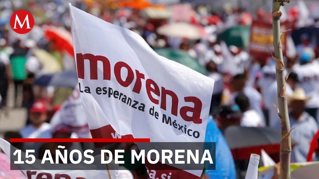 Morena cumple 15 años como partido fundado por AMLO en 2011
