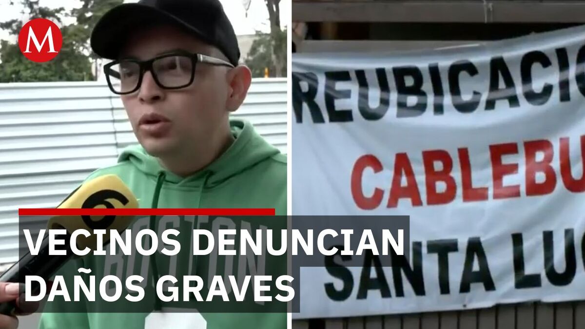 Obra del Cablebús provoca baches y hundimientos en Álvaro Obregón