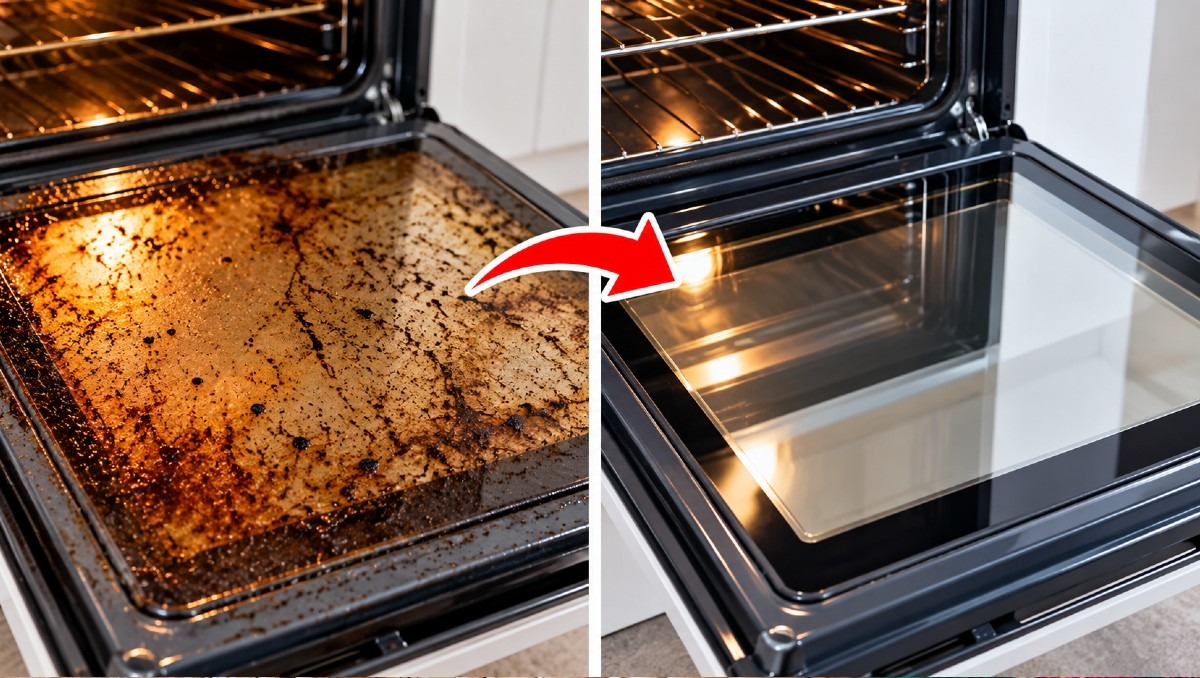 ¿Cómo se quitan las manchas oscuras del vidrio en el horno? | IA