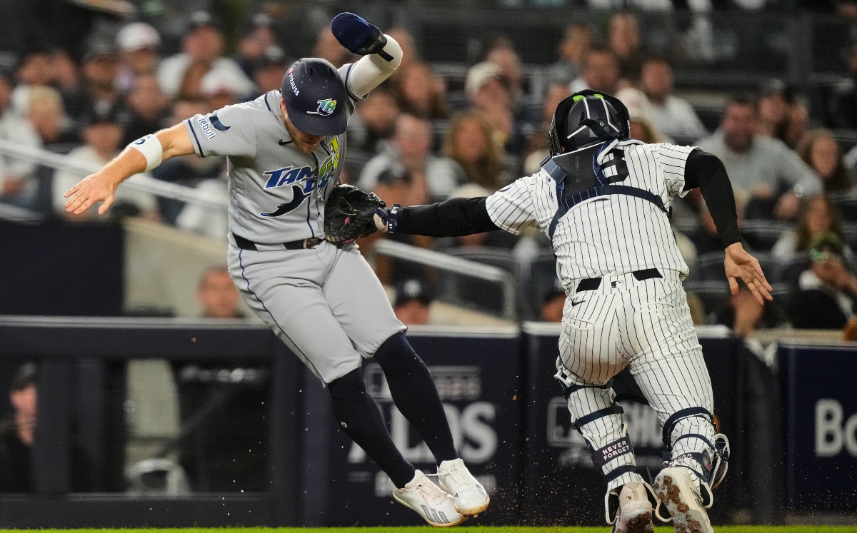 Rays vs Yankees en el Juego 3 de la Serie Divisional en MLB (Agencia AP)