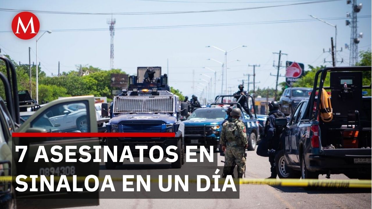 Sinaloa lidera homicidios dolosos del país con 7 víctimas